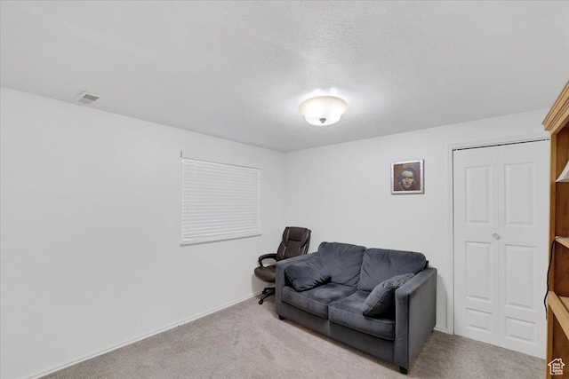 818 Summit Dr, Smithfield, UT 84335 - living area featuring carpet and a textured ceiling