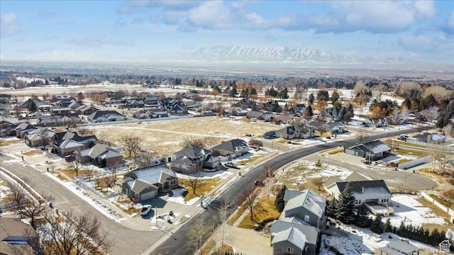 818 Summit Dr, Smithfield, UT 84335 - aerial view of property and surrounding area with nearby suburban area and a mountain backdrop