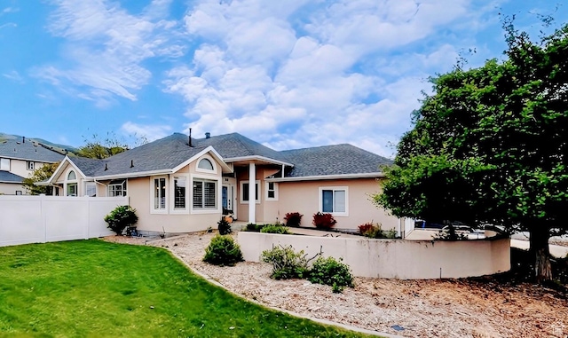 818 Summit Dr, Smithfield, UT 84335 - back of property featuring stucco siding