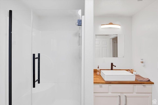 818 Summit Dr, Smithfield, UT 84335 - full bathroom with a stall shower and vanity