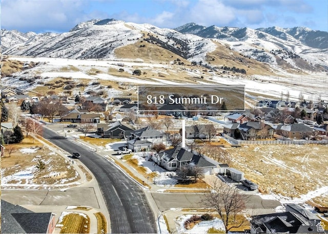 818 Summit Dr, Smithfield, UT 84335 - view of mountain backdrop with nearby suburban area