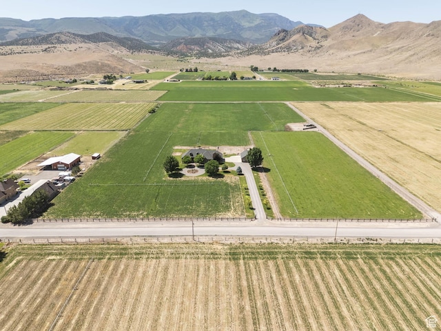 655 W 85 S, Glenwood, UT 84730 - overview of rural landscape with farmland and a mountain backdrop