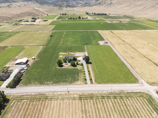 655 W 85 S, Glenwood, UT 84730 - aerial overview of property's location featuring rural landscape, abundant farmland, and a mountainous background