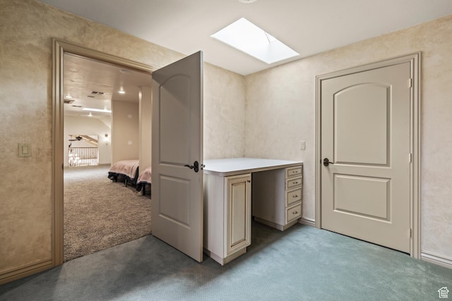 655 W 85 S, Glenwood, UT 84730 - interior space featuring light carpet and a skylight