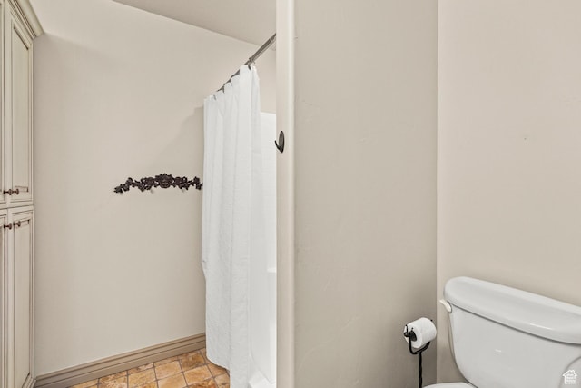 655 W 85 S, Glenwood, UT 84730 - full bath with stone finish flooring and curtained shower