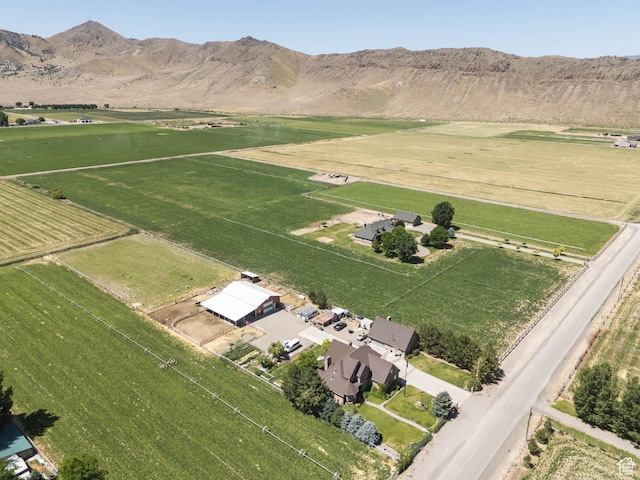 655 W 85 S, Glenwood, UT 84730 - aerial overview of property's location with rural landscape and a mountain backdrop