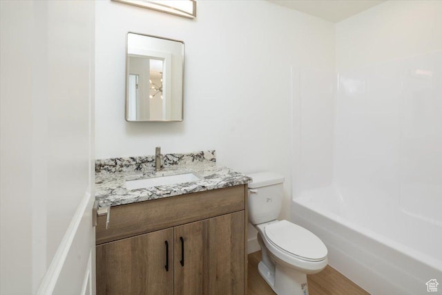 248 W 370 N, Smithfield, UT 84335 - bathroom featuring vanity, toilet, and hardwood / wood-style floors