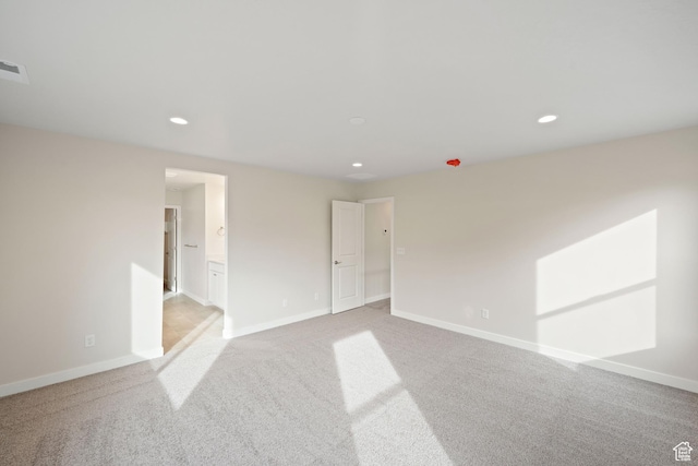 view of carpeted empty room