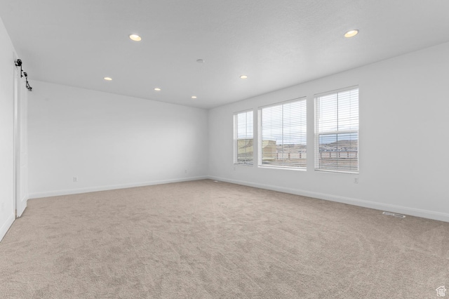 view of carpeted empty room