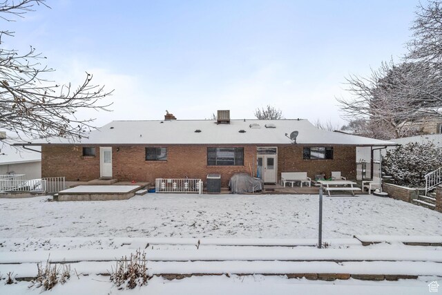 1975 Laguna Vista Dr, Orem, UT 84058 - view of snow covered rear of property