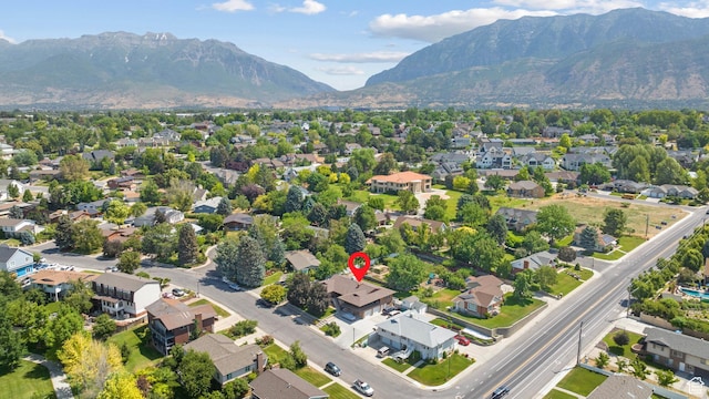 1975 Laguna Vista Dr, Orem, UT 84058 - aerial view of residential area with a mountain backdrop