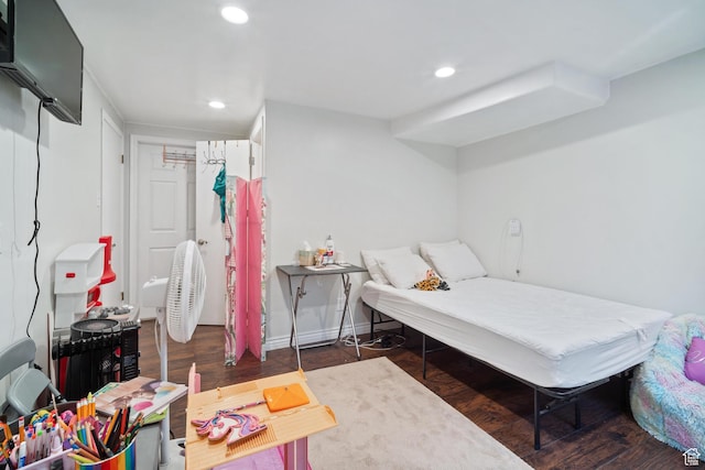 1975 Laguna Vista Dr, Orem, UT 84058 - bedroom with dark hardwood / wood-style floors