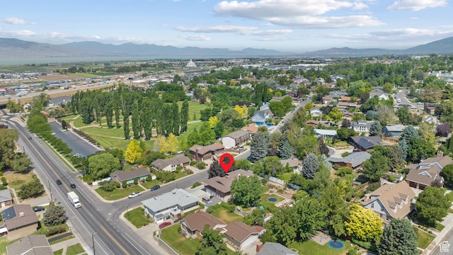 1975 Laguna Vista Dr, Orem, UT 84058 - aerial view of property's location featuring a mountainous background and nearby suburban area
