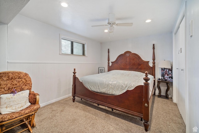 1975 Laguna Vista Dr, Orem, UT 84058 - carpeted bedroom with ceiling fan