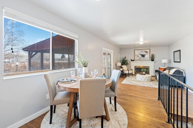 9737 S Stonehaven St, South Jordan, UT 84009 - dining space with hardwood / wood-style flooring