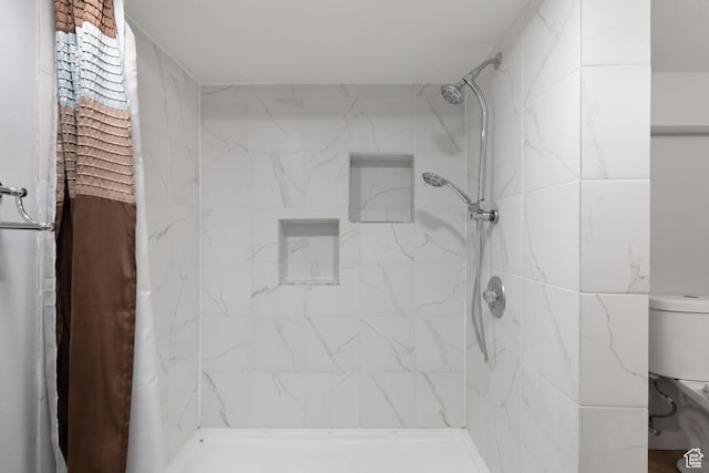 9737 S Stonehaven St, South Jordan, UT 84009 - bathroom featuring toilet and tiled shower