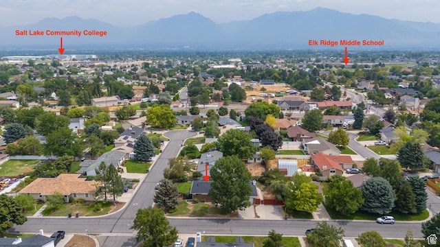 9737 S Stonehaven St, South Jordan, UT 84009 - aerial view featuring a mountain view