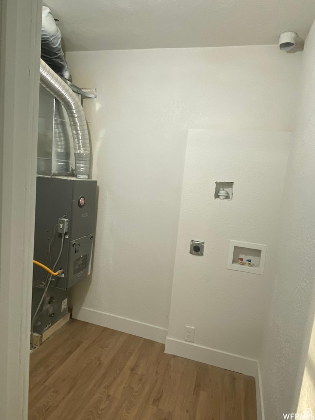 458 E Lambourne Ave, Salt Lake City, UT 84115 - laundry room with wood-type flooring and hookup for an electric dryer
