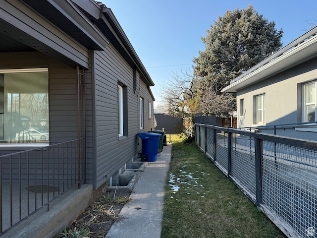 view of side of property