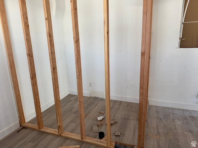 interior space with wood-type flooring