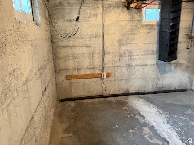 view of basement