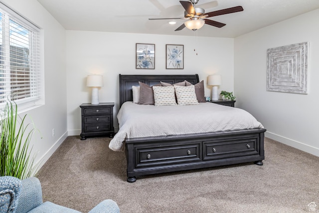 156 E Sailors Way Unit 11, Garden City, UT 84028 - carpeted bedroom with ceiling fan