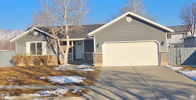 view of front of house featuring a garage