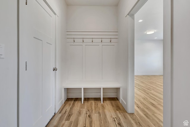 4024 W 2875 N, Plain City, UT 84404 - mudroom with light wood-type flooring and baseboards
