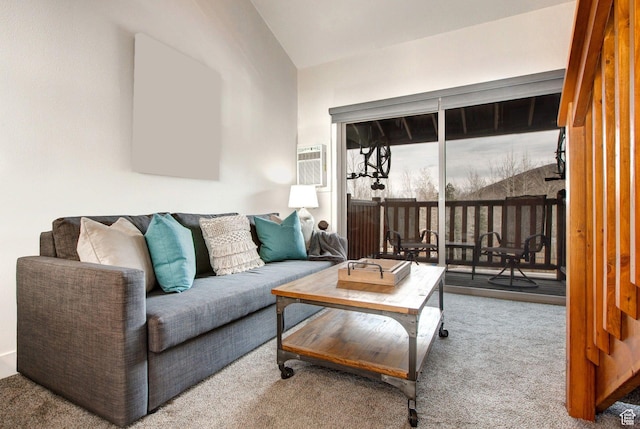 2325 Sidewinder Dr Unit 821, Park City, UT 84060 - carpeted living room with a wall mounted AC