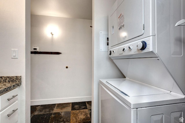 2325 Sidewinder Dr Unit 821, Park City, UT 84060 - laundry area with stacked washer / dryer