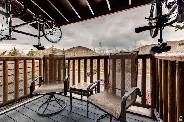 2325 Sidewinder Dr Unit 821, Park City, UT 84060 - wooden balcony featuring a deck