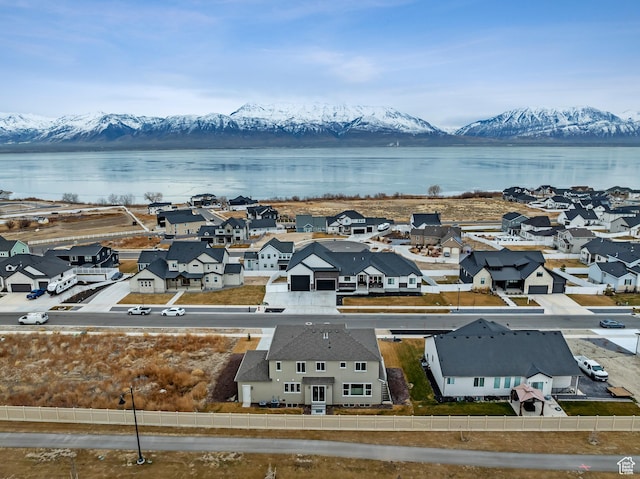 3559 S Garibaldi Way, Saratoga Springs, UT 84045 - bird's eye view featuring a water and mountain view