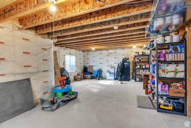 view of basement