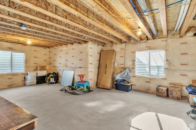 view of basement
