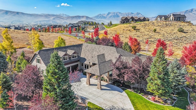 3180 E Stoney Creek Cir S, Heber City, UT 84032 - view from above of property with a mountain backdrop