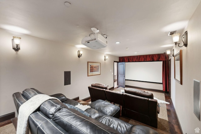 3180 E Stoney Creek Cir S, Heber City, UT 84032 - home theater with baseboards and recessed lighting