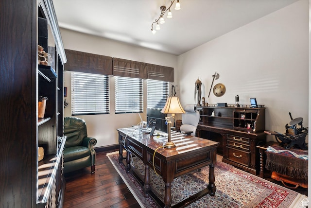 3180 E Stoney Creek Cir S, Heber City, UT 84032 - home office featuring wood-type flooring and baseboards