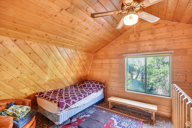 2690 E Hwy 153, Beaver, UT 84713 - bedroom featuring lofted ceiling and wood ceiling