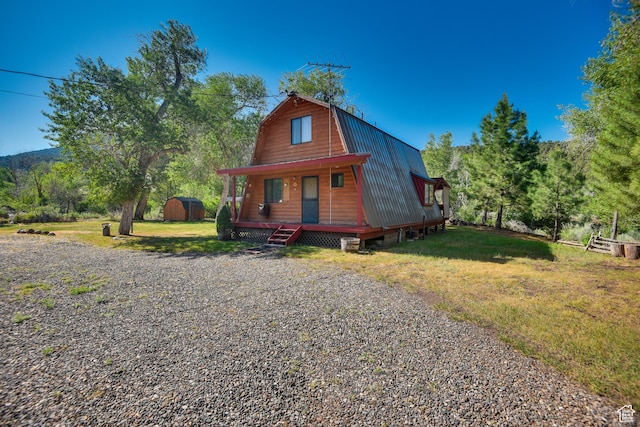 2690 E Hwy 153, Beaver, UT 84713 - view of front of house featuring a front lawn and a storage unit