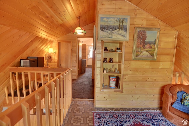 2690 E Hwy 153, Beaver, UT 84713 - hallway featuring lofted ceiling and wooden ceiling