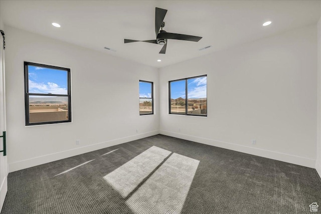 5367 W 3180 S, Hurricane, UT 84737 - carpeted empty room with ceiling fan and a healthy amount of sunlight