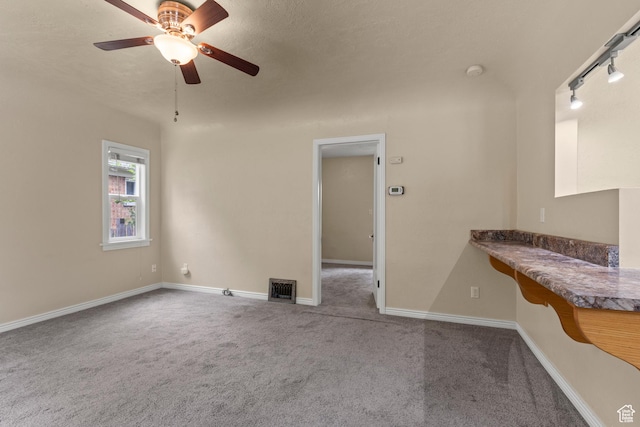 385 N 400 E, Logan, UT 84321 - unfurnished room with carpet flooring, ceiling fan, baseboards, and a smoke detector
