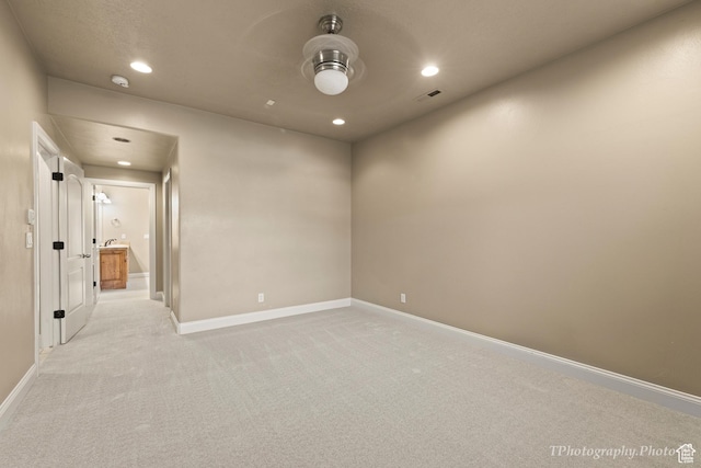 view of carpeted empty room