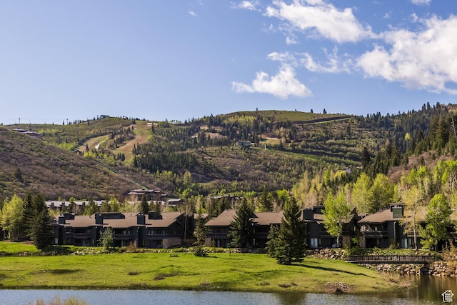 1428 N Deer Valley Dr, Park City, UT 84060 - mountain view featuring a nearby body of water and nearby suburban area