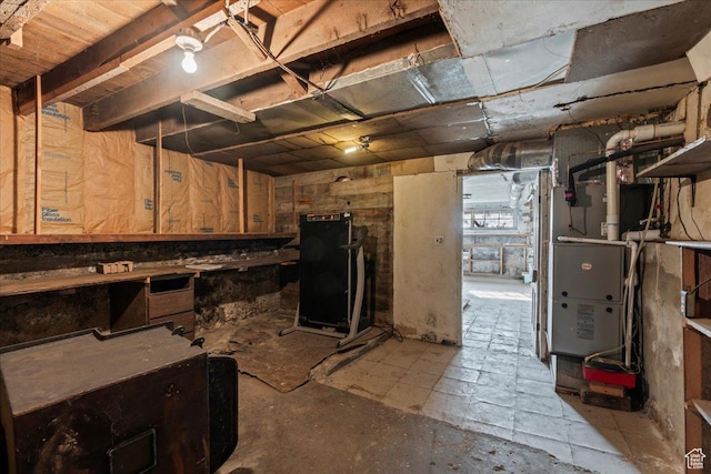 view of basement
