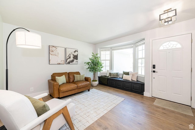12138 S Willmar Cir, Riverton, UT 84065 - living room featuring light wood finished floors and baseboards