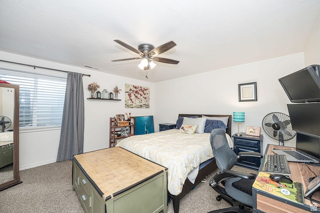 12138 S Willmar Cir, Riverton, UT 84065 - bedroom featuring carpet, an office area, and ceiling fan