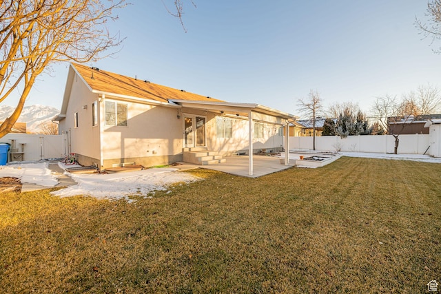 12138 S Willmar Cir, Riverton, UT 84065 - rear view of house featuring a patio, a fenced backyard, and a gate