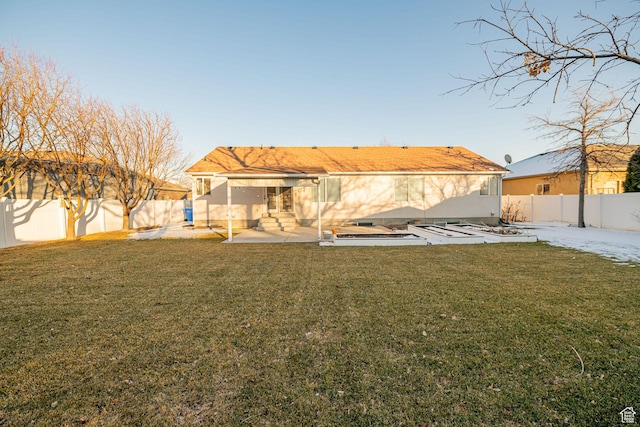 12138 S Willmar Cir, Riverton, UT 84065 - back of house featuring a patio area and a fenced backyard