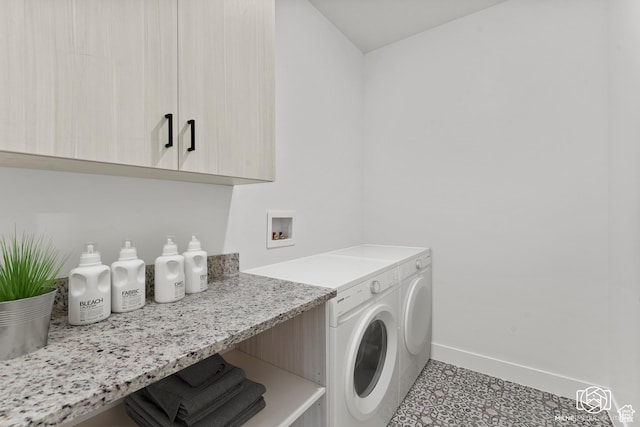 665 E 2015 N Unit 5C, Cedar City, UT 84721 - clothes washing area featuring hookup for a washing machine, cabinets, and light tile patterned flooring